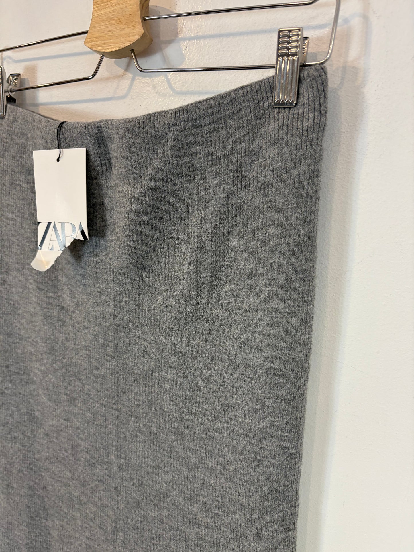 ZARA. Black stretch knit top. TL