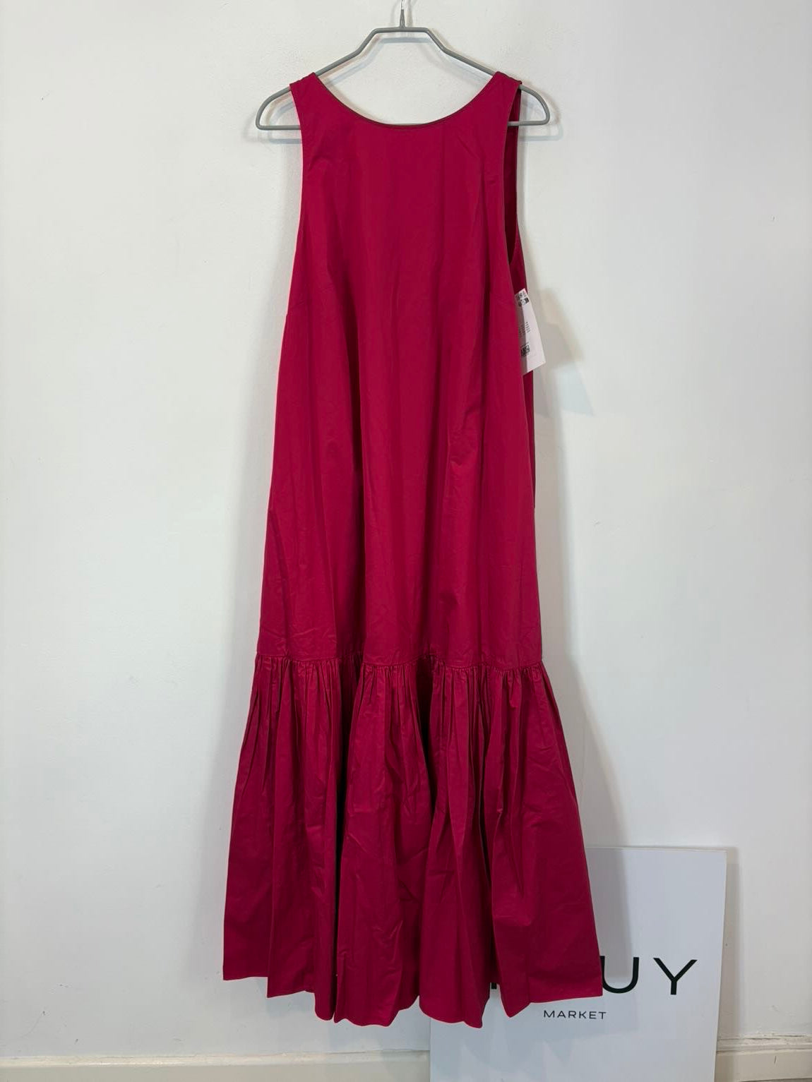 & OTHER STORIES. Vestido largo rosa  escote espalda