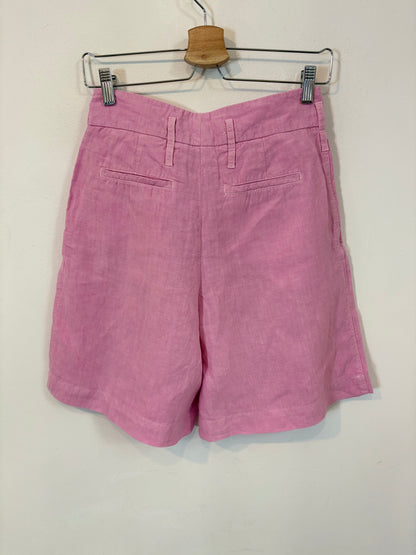 ZARA STUDIO. Bermuda lino rosa