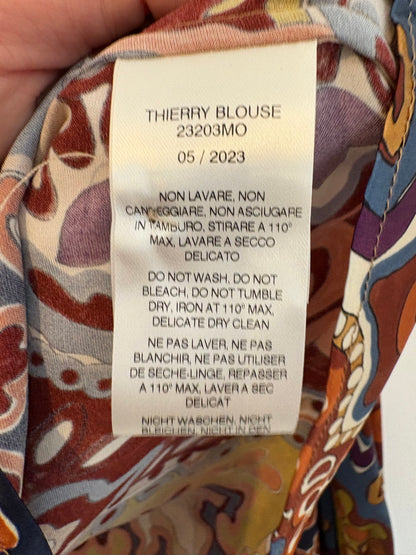 MOMONÍ. Blusa seda estampada