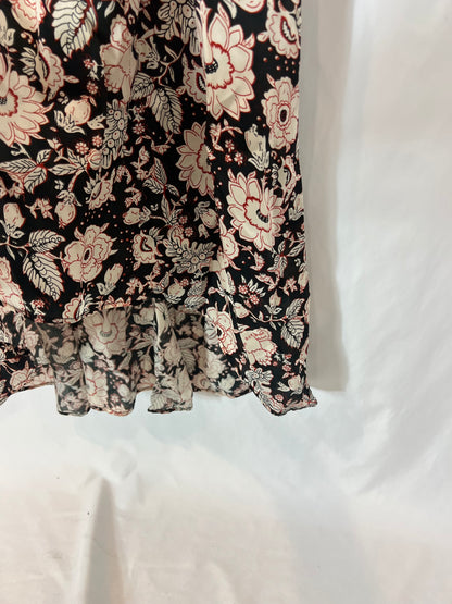 CHARLIE JOE. Asymmetrical print maxi dress. TS