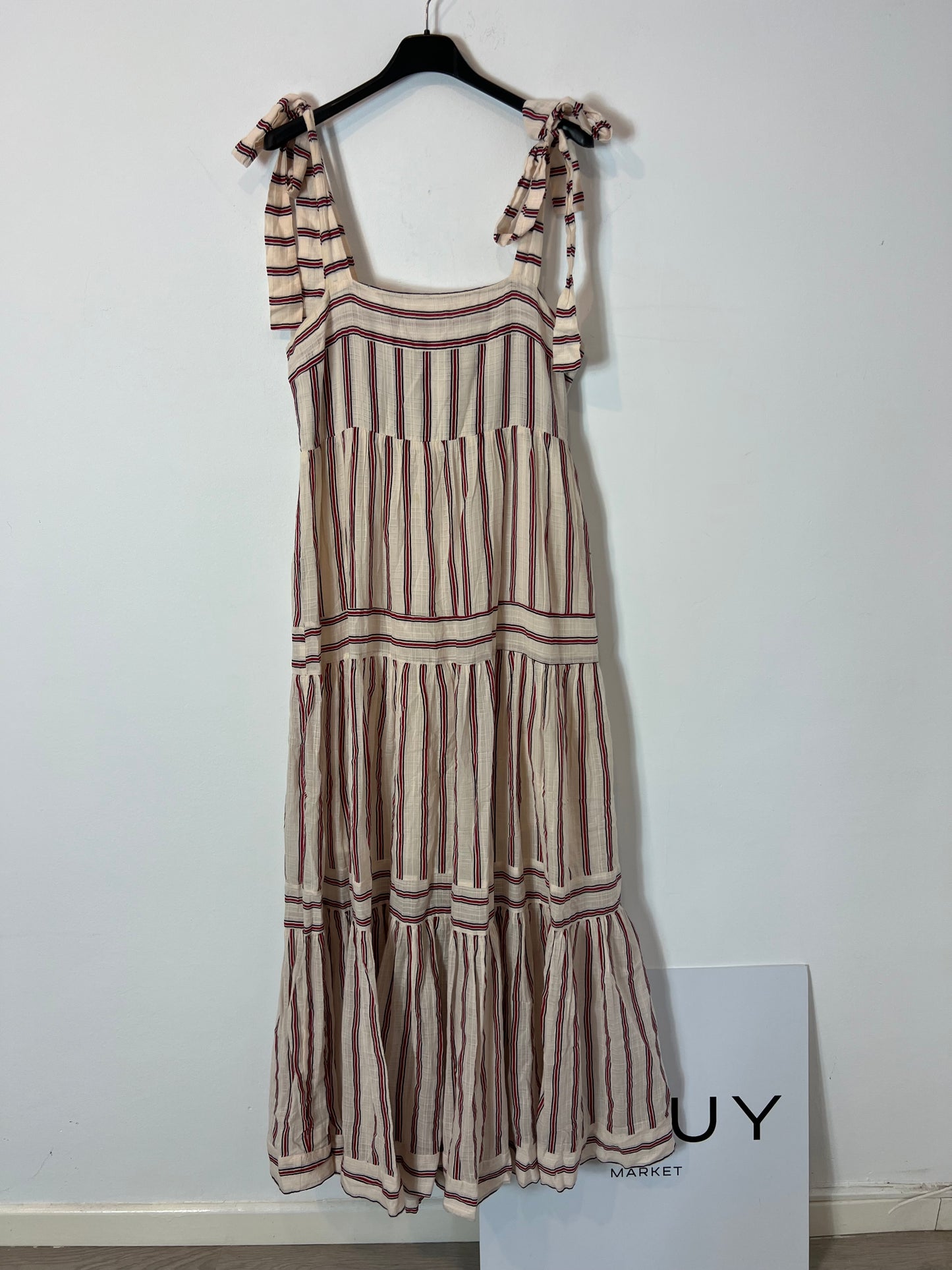 MANGO. Vestido largo rayas. T M