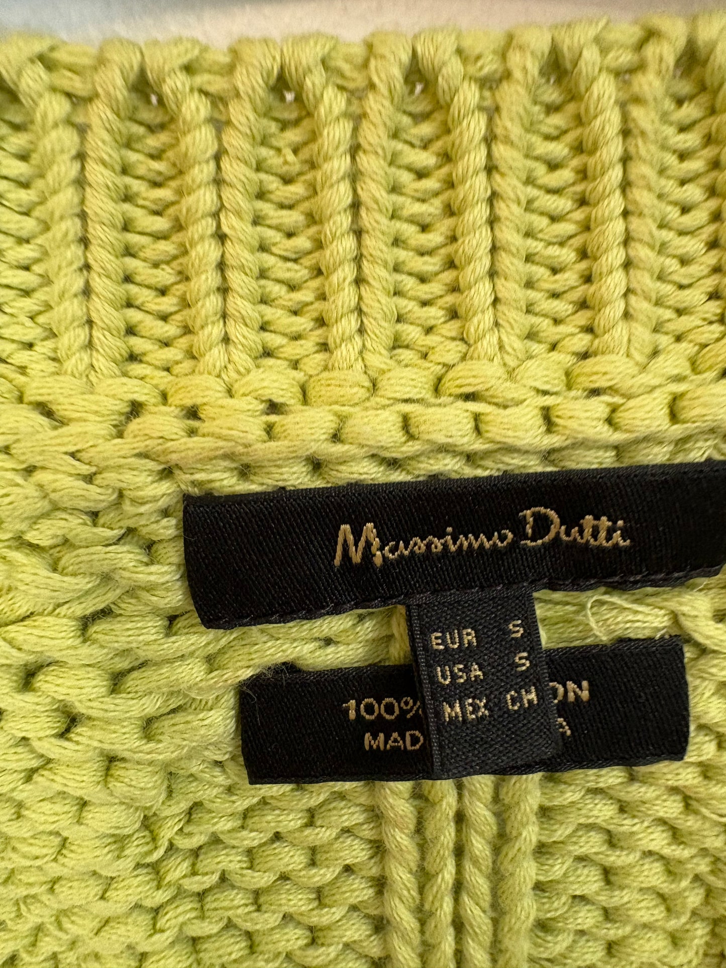 ZARA. Mustard textured back top. TS