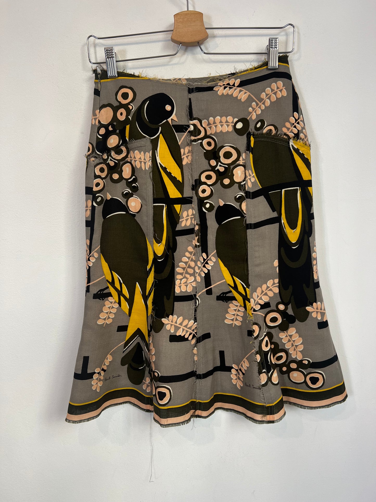 PAUL SMITH. Falda estampado con lana. T 40 (S)