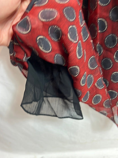 ISABEL MARANT ÉTOILE. Printed semi-sheer midi dress S 38