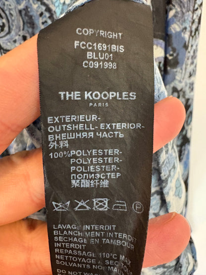 THE KOOPLES. Blusa fluida estampada azules