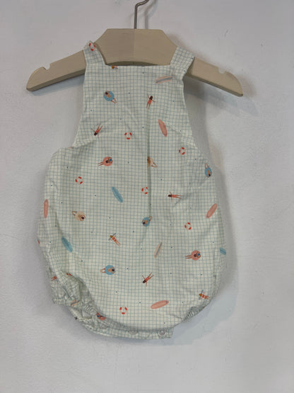 MI CANESÚ. Ranita cuadros bañista T.6 meses