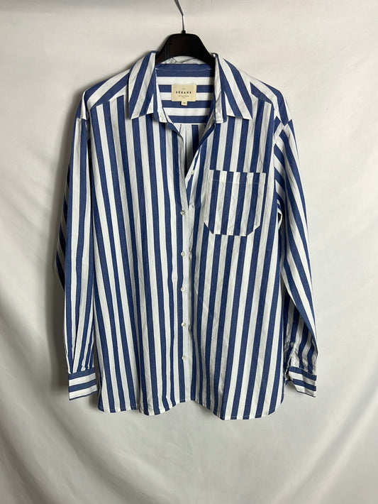 SÉZANE. Blusa rayas estilo oversized . T 36(Tara)