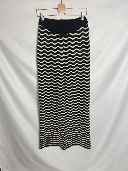 OTRAS. Total look crochet bicolor zig zag. T S/M