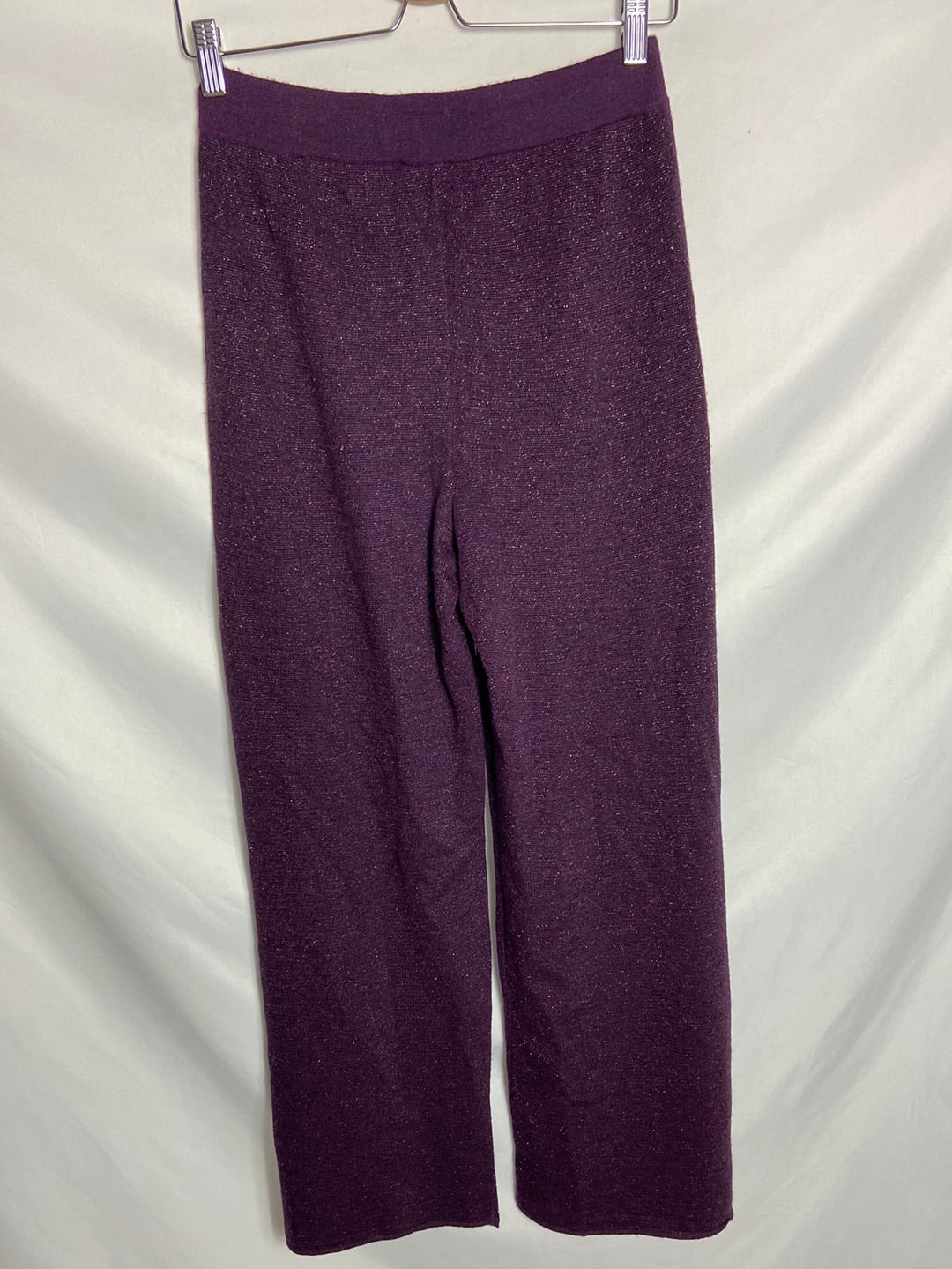 NICE THINGS. Pantalón punto culotte morado T.S