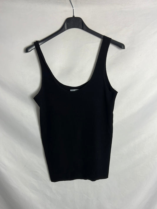 ZARA. Black knit strappy top. TS