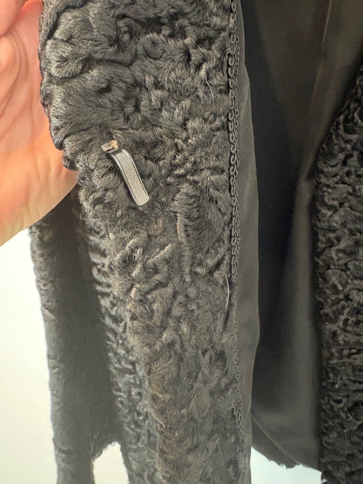 ZARA. Black stretch knit top. TL