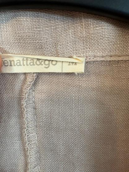 RENATTA&amp;GO. Tan beige linen blazer. TM