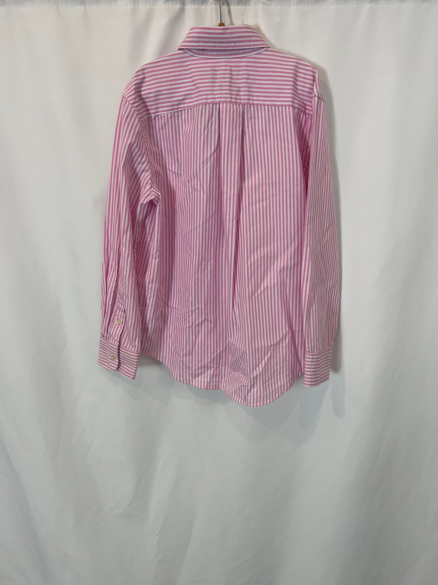 RALPH LAUREN. Pink striped logo shirt. Size 8 years.