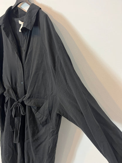 H&amp;M. Long black dress with bow, size XXL