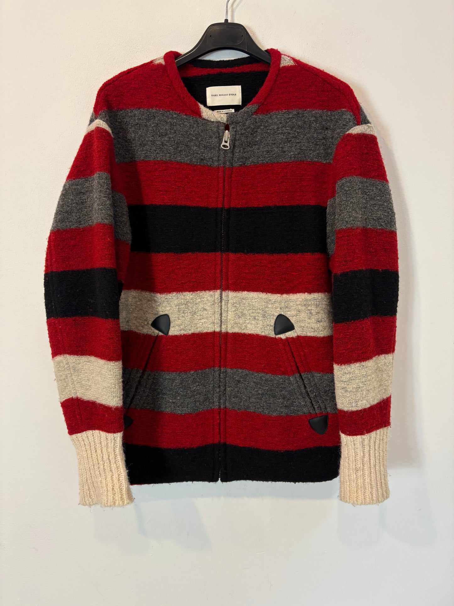 ISABEL MARANT ÉTOILE. Chaqueta tricolor lana