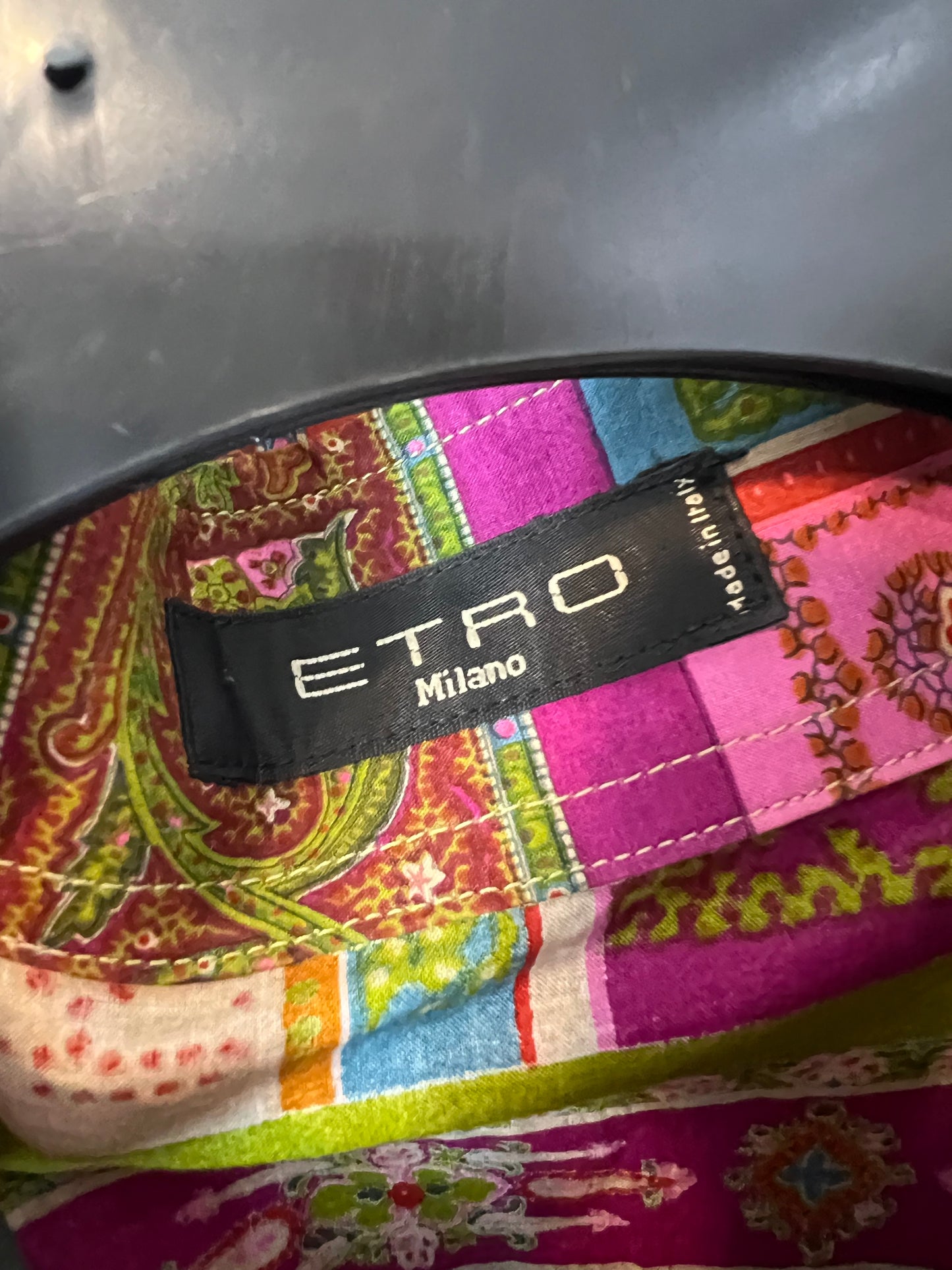 ETRO. Camisa estampada colores. T M