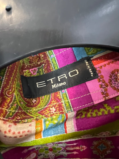ETRO. Camisa estampada colores. T M