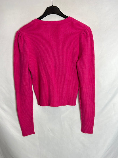 ZARA. Jersey rosa botones joya T.s