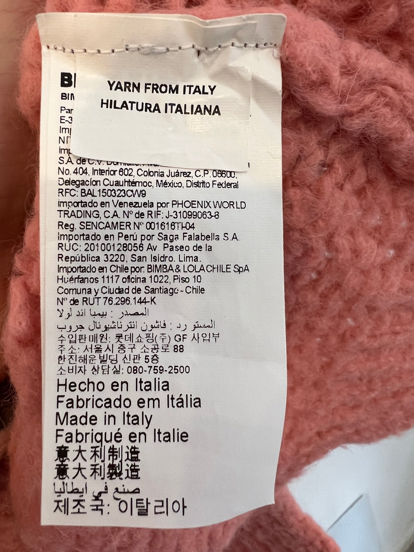 BIMBA Y LOLA. Jersey rosa. T M