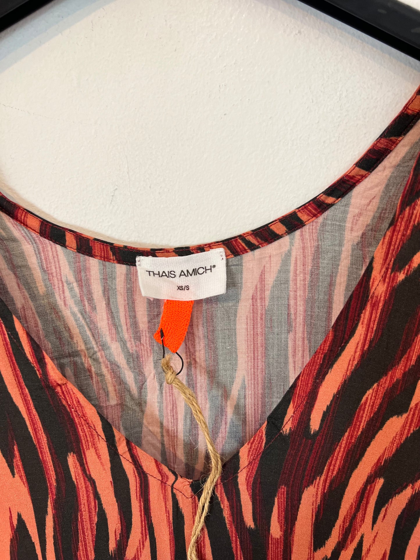 THAIS AMICH. Vestido largo estampado T.xs\s