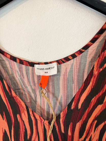 THAIS AMICH. Vestido largo estampado T.xs\s