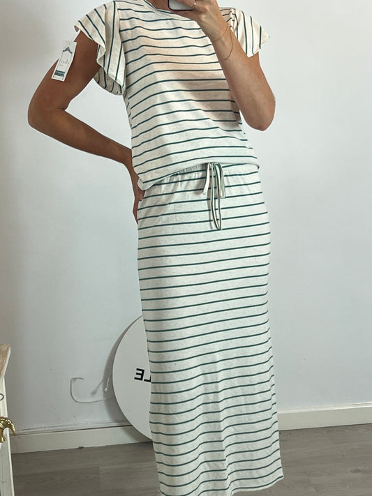 OTHER. Striped skirt and top total look. TS/M