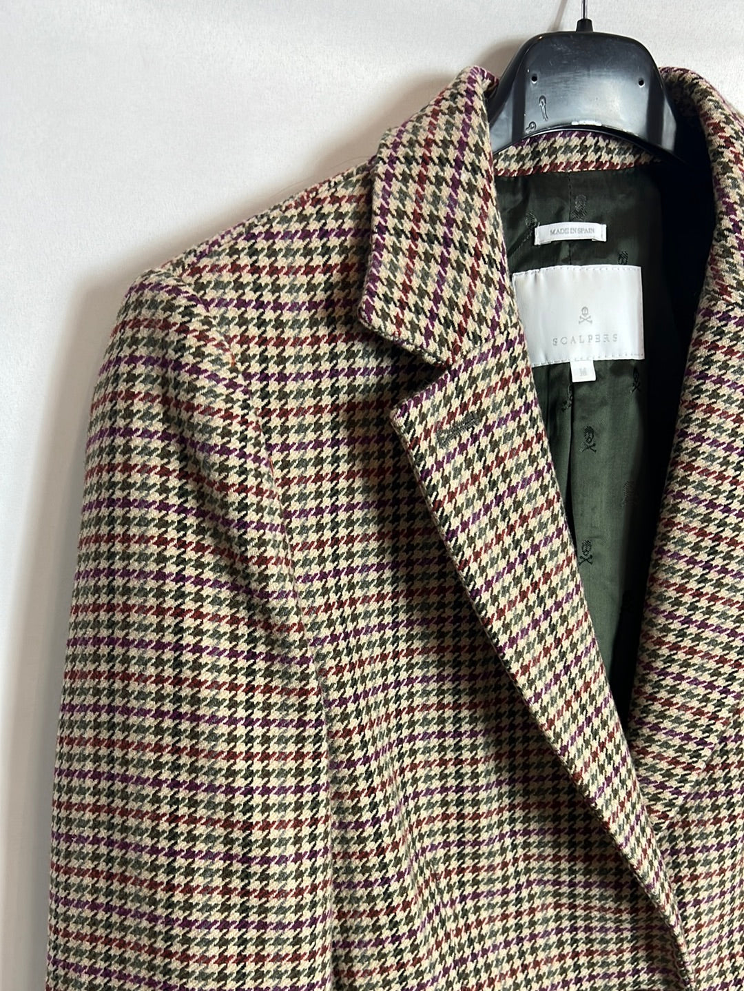 SCALPERS. Houndstooth blazer in TM colors