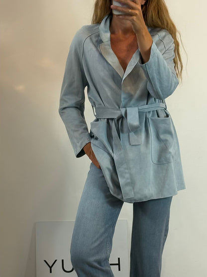ZARA. Long pink ribbed poncho Tm