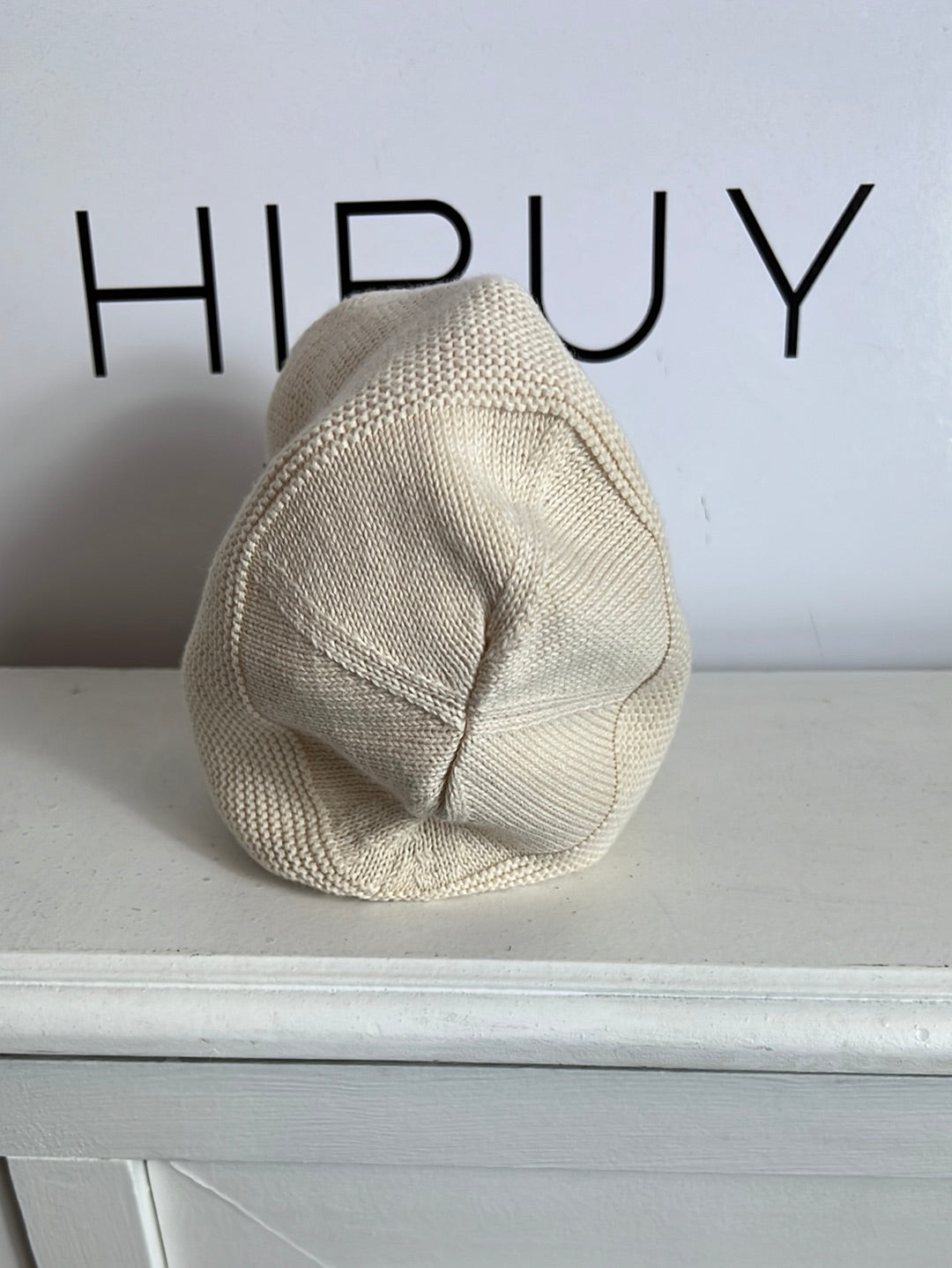 CONDOR. Beige knit bonnet. Size 12-24 months