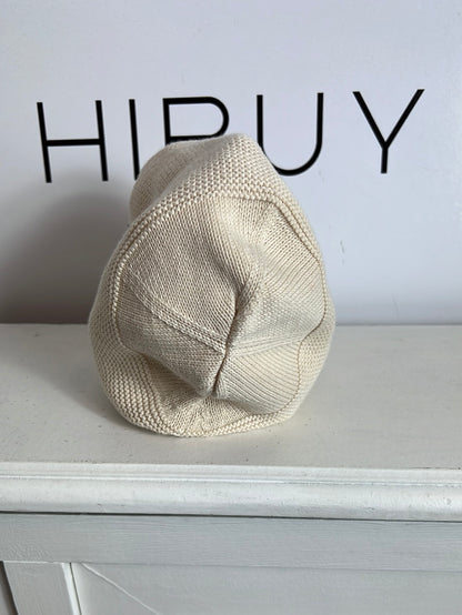 CONDOR. Beige knit bonnet. Size 12-24 months