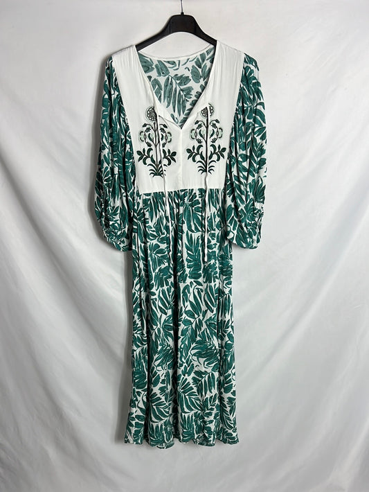 OTHERS. Midi dress with leaves Tu(s)