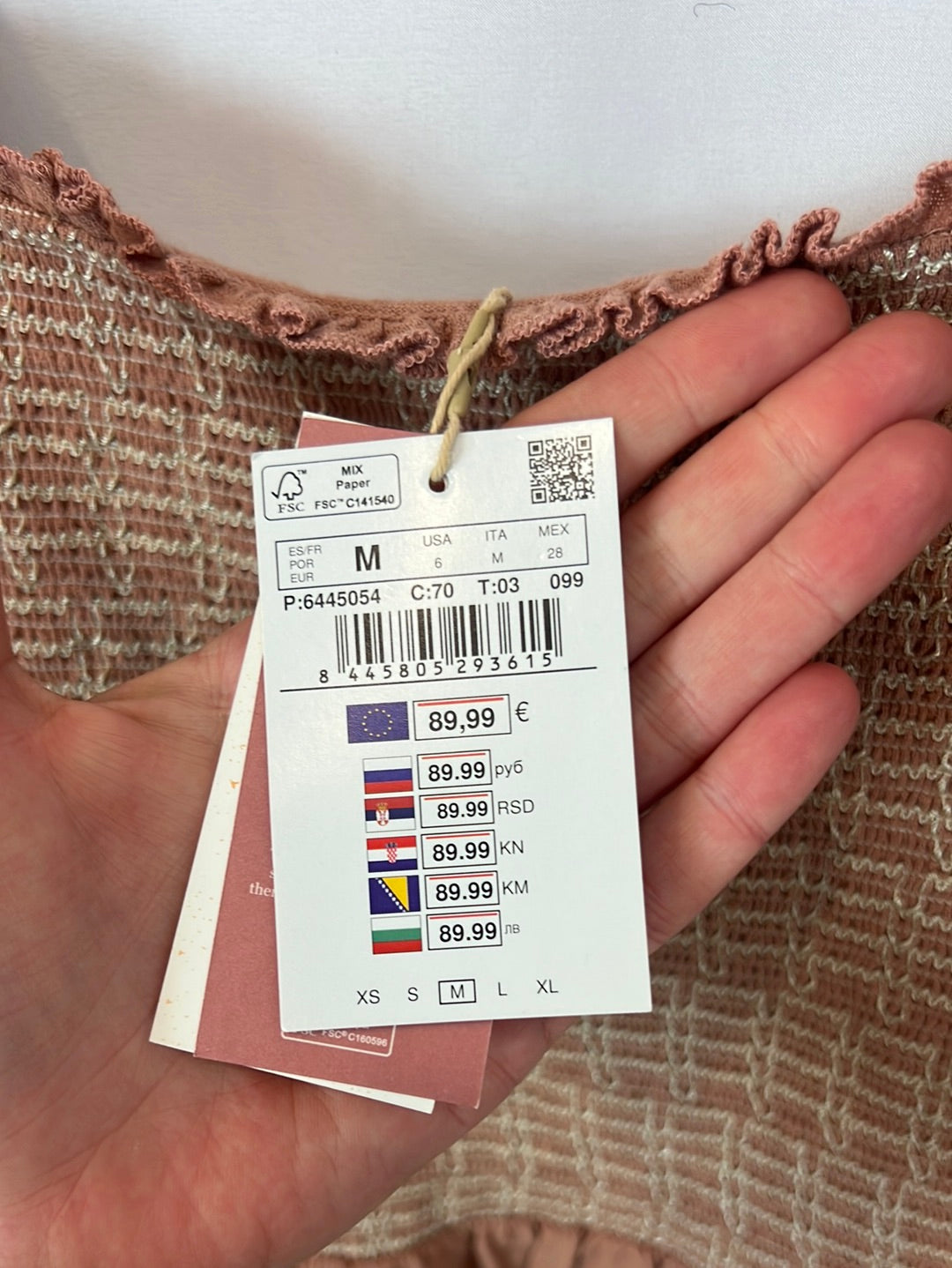 SLOWLOVE. Embroidered honeycomb dress Tm