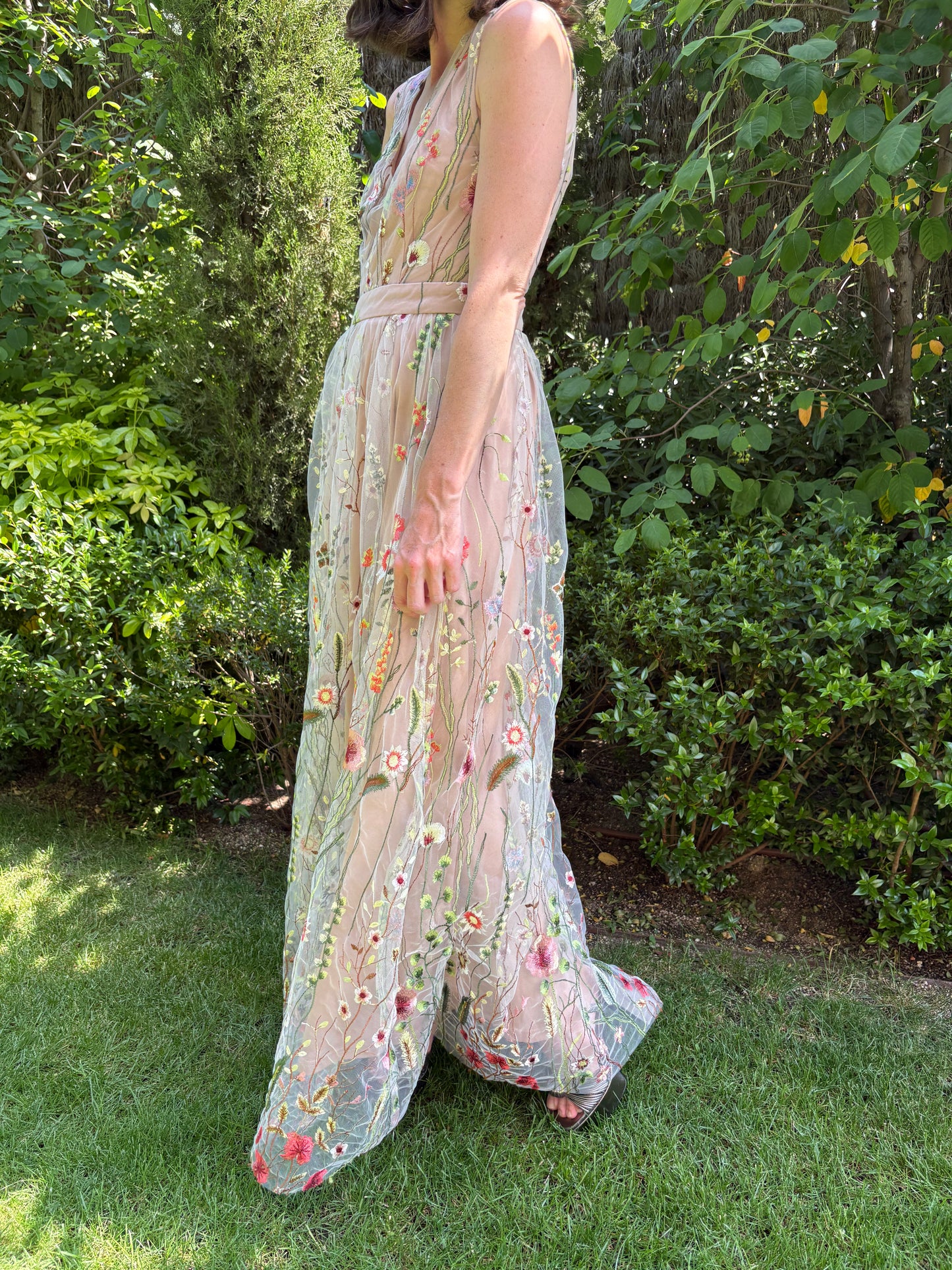 CHOKLATE. Vestido tull bordado. T.M