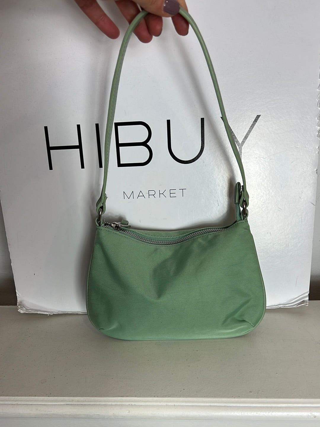 STRADIVARIUS. Bolso verde palo
