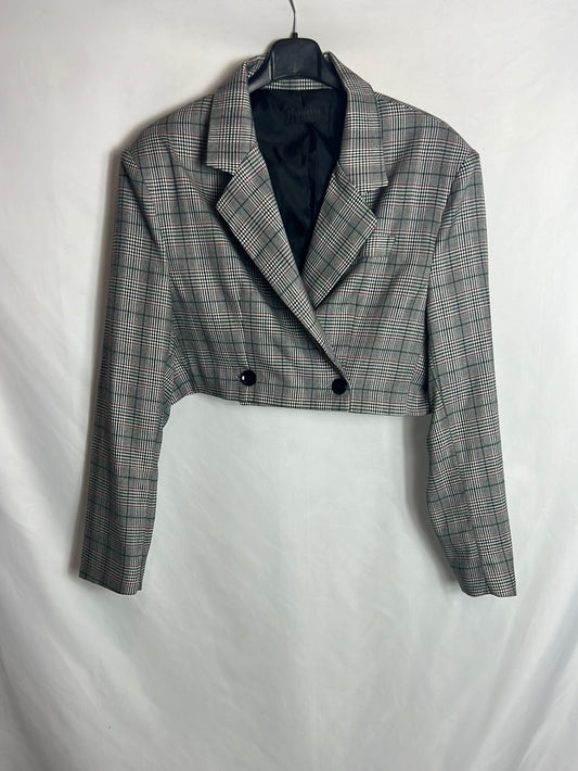 STORETS. Clarita cropped plaid dress. TS/M