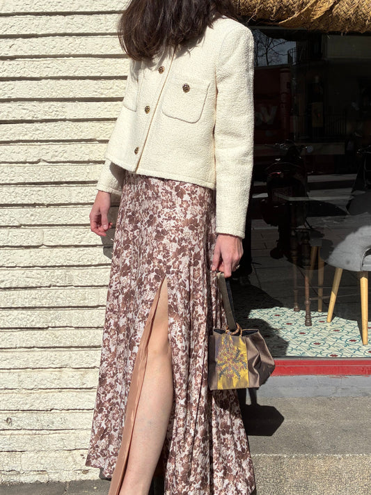 BA&SH. Chaqueta tweed botones relieve