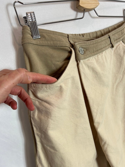 ZARA. Two-tone pleated trousers. TS