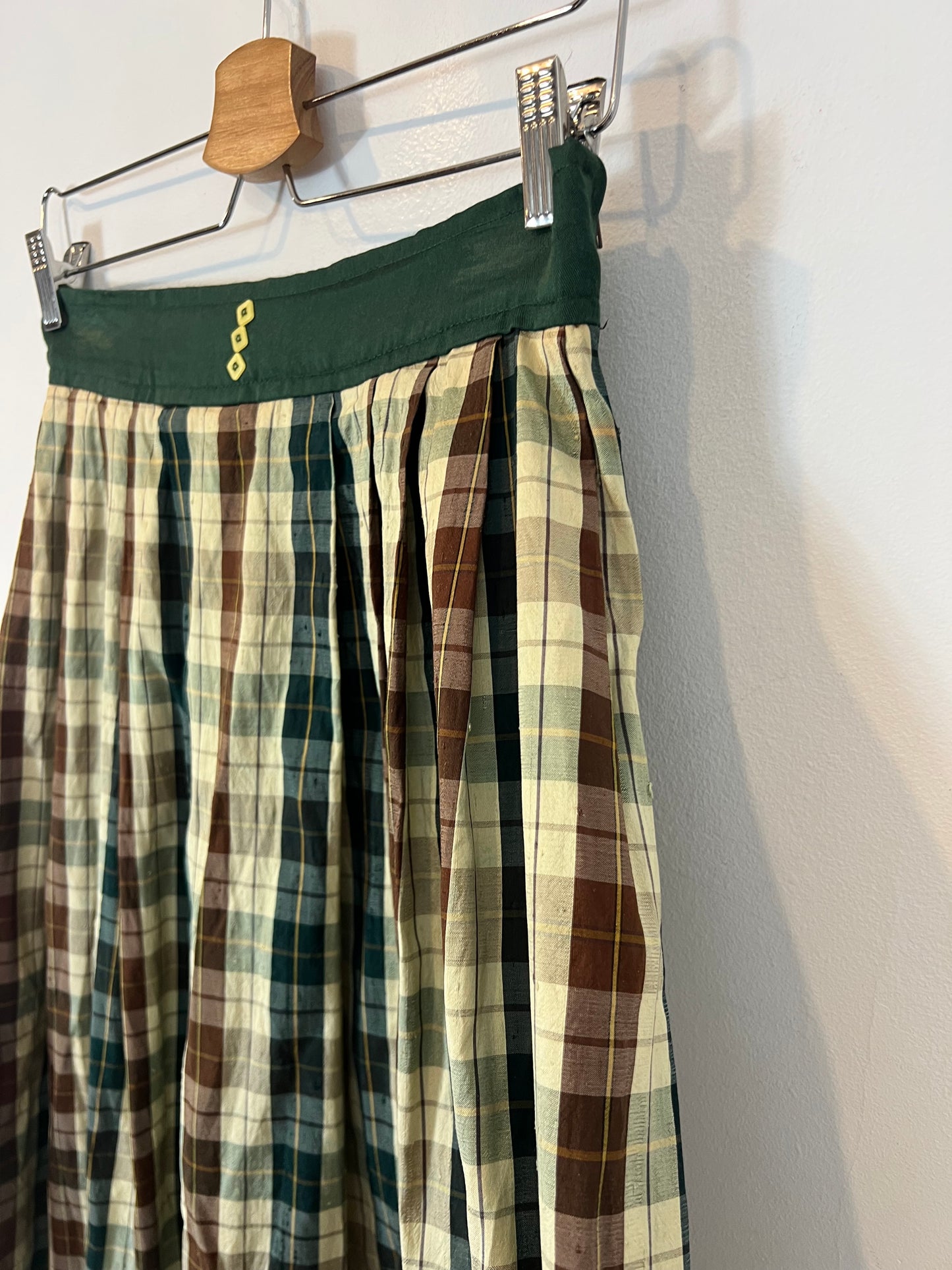 OTRAS. Falda cuadros vintage TU(36)