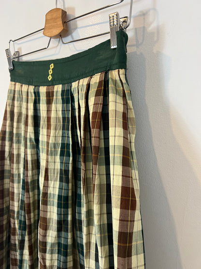 OTRAS. Falda cuadros vintage TU(36)