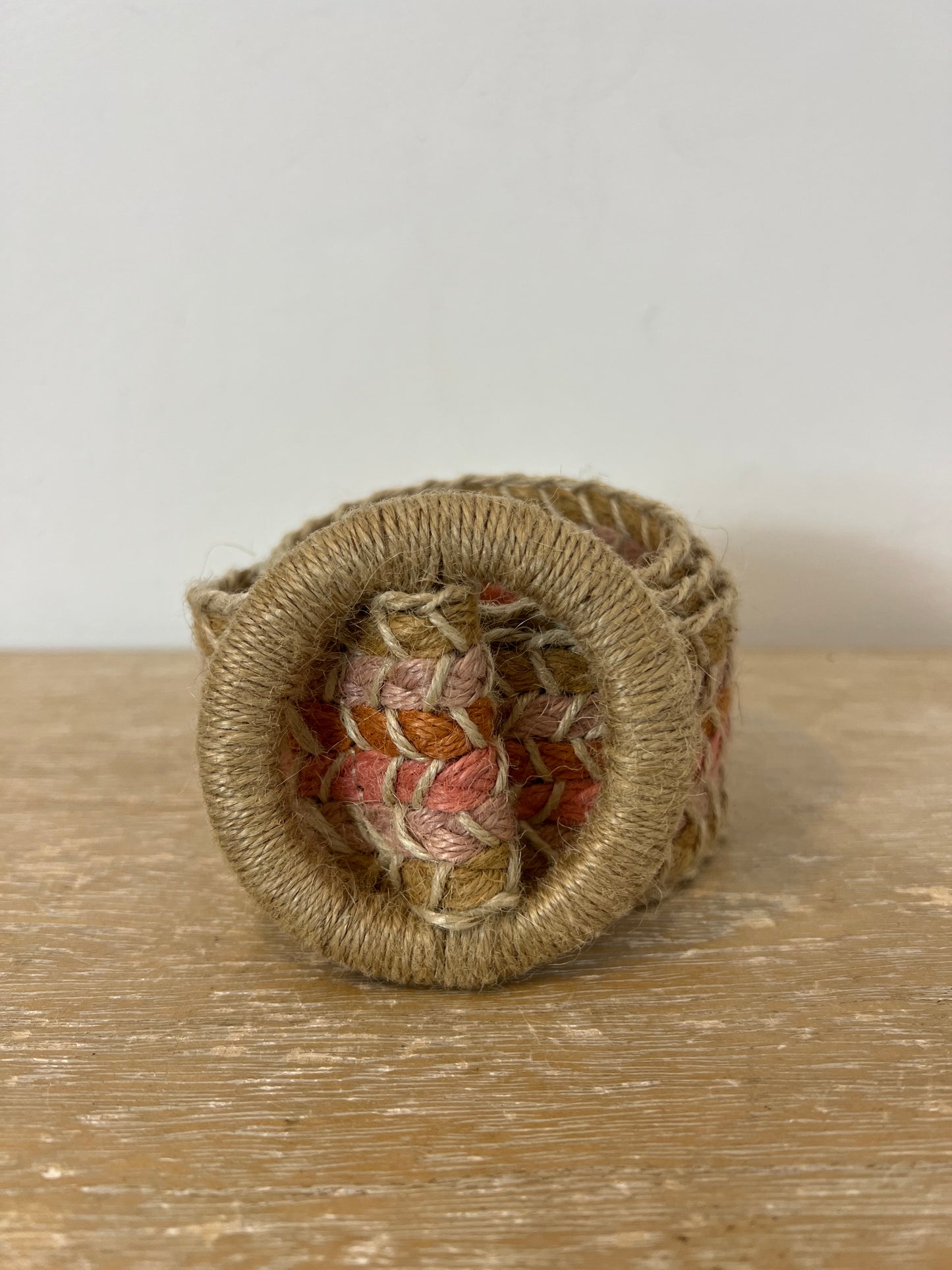 ZARA. Cinturón yute tonos pastel . T 80