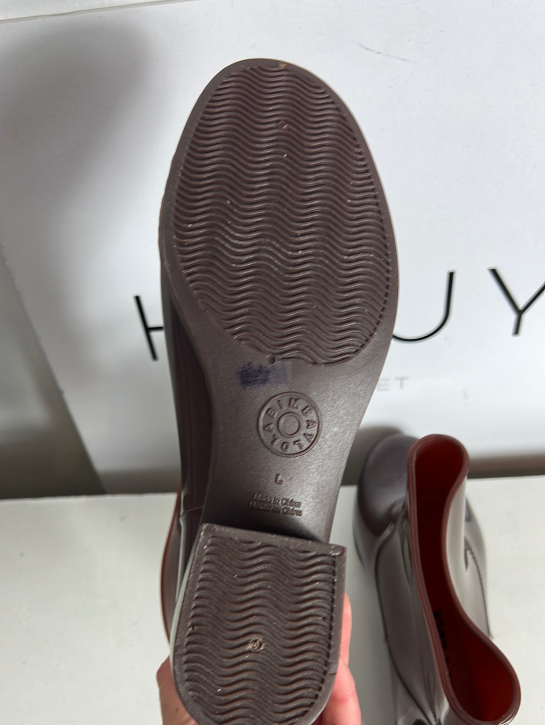 BIMBA&amp;LOLA. Brown rain boots Tl(38)
