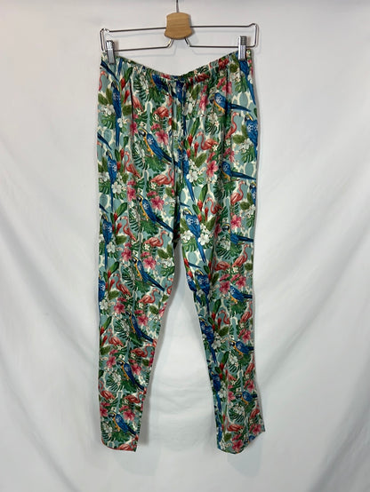 ADMAS GARDEN. Conjunto pijama estampado 3 piezas. T M/L
