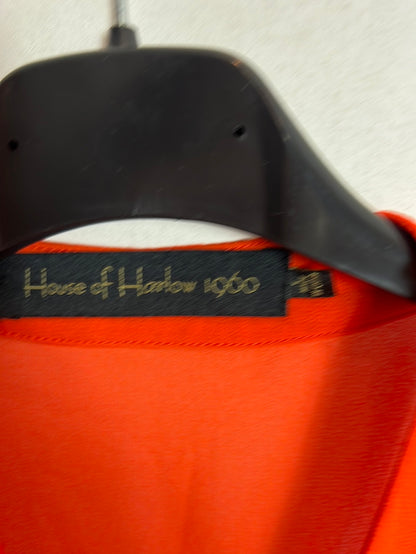 HOUSE OF HARLOW 1960. Top fluido naranja T.s