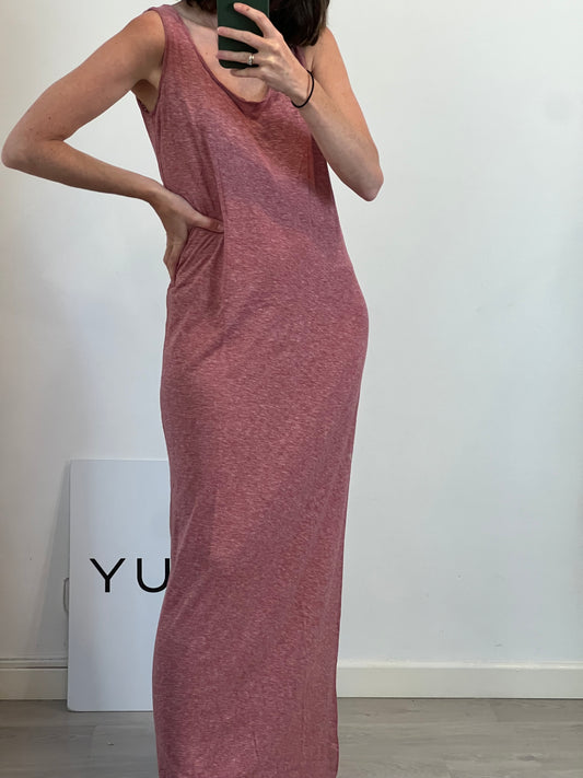 AMERICAN VINTAGE. Vestido largo rosa. T S