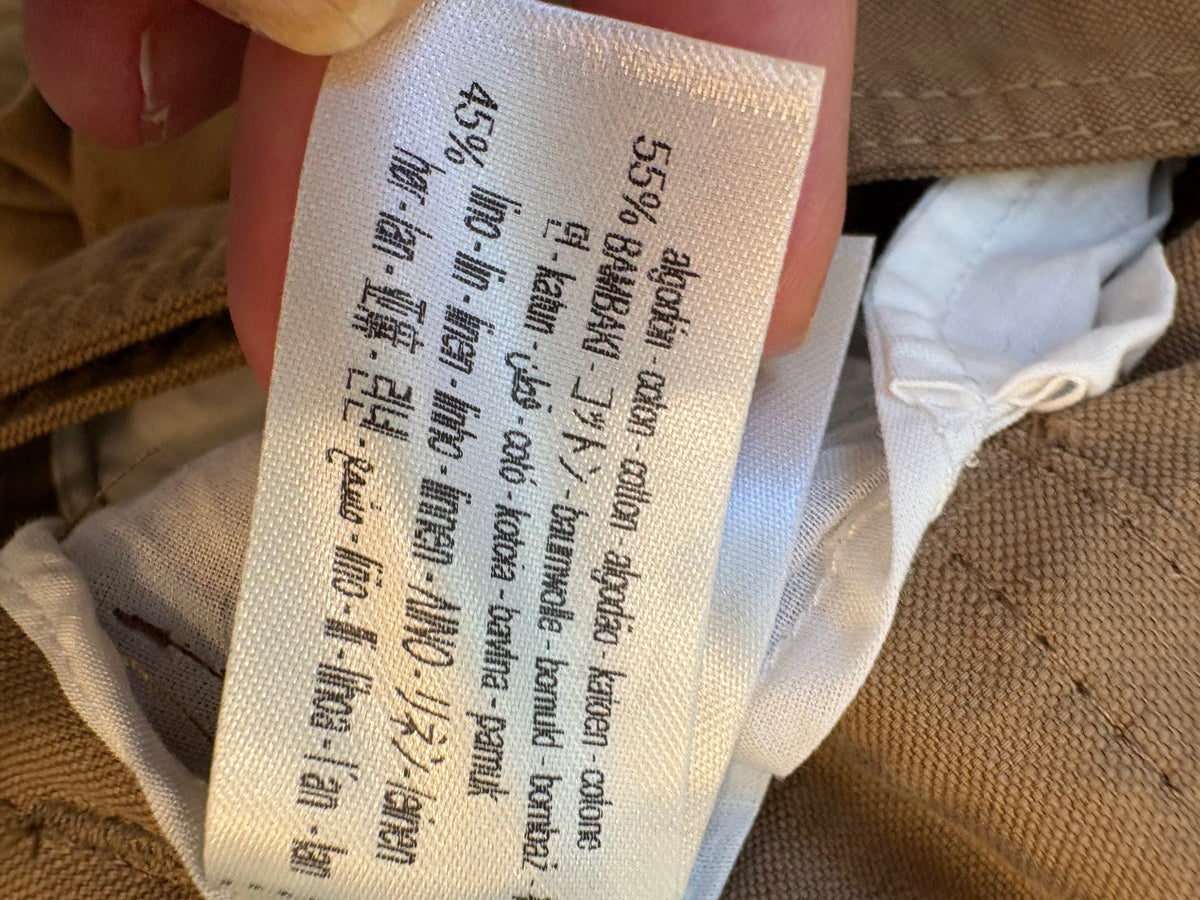 ZARA SRPLS. Pantalón marrón bolsillos efecto falda