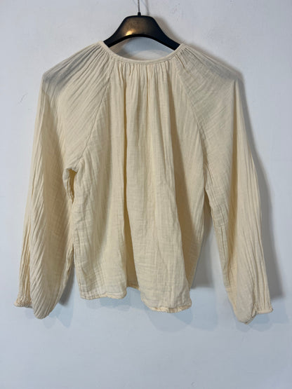 ZARA. Beige vest and blouse set. Size 13-14 years (XS)