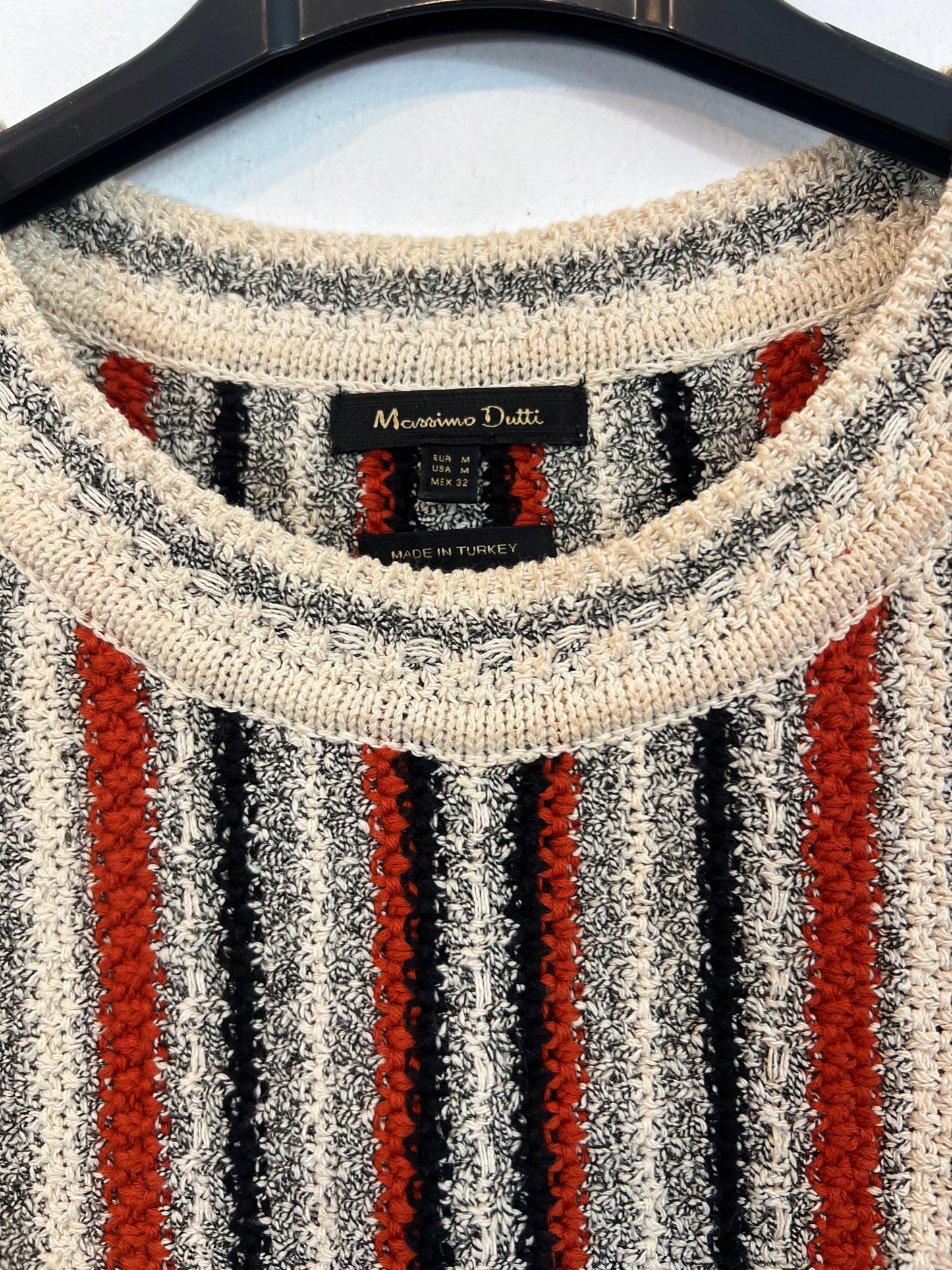 MASSIMO DUTTI. Top punto rayas T.m