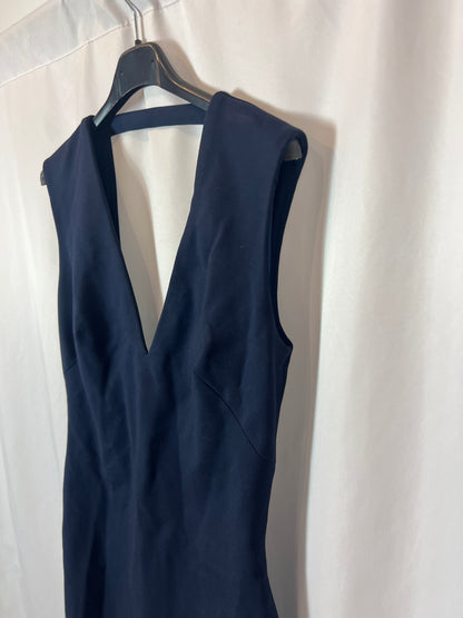 BDBA. Vestido corto azul detalle espalda T.40