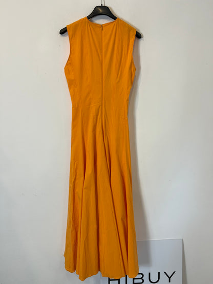 ZARA. Long orange dress T.xs